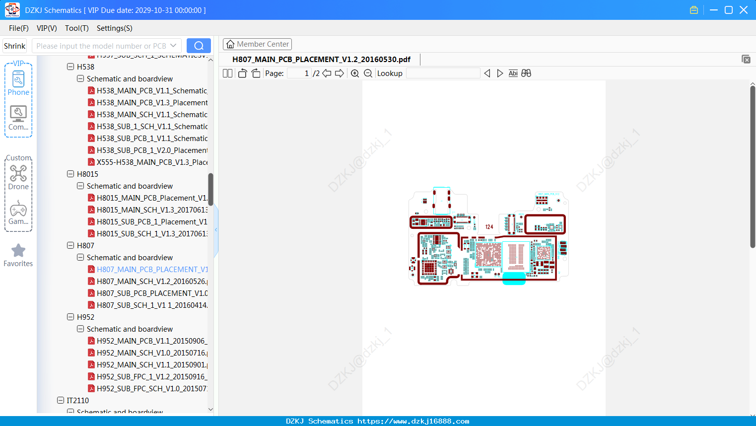 Infinix H807_MAIN_PCB_PLACEMENT_V1.2_20160530